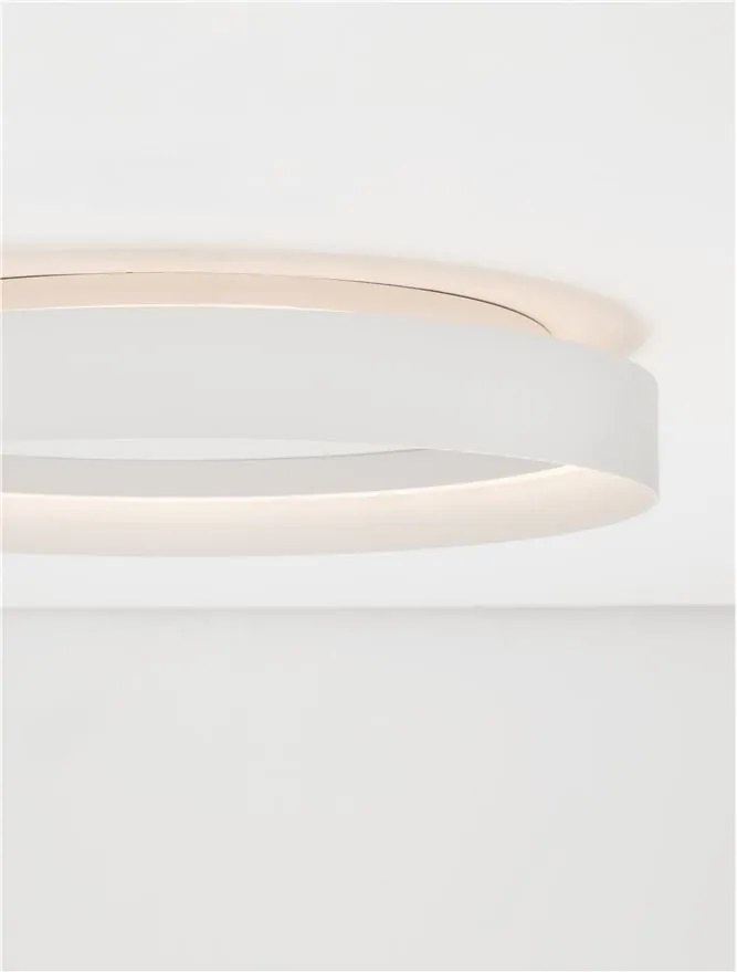 Plafoniera circulara aluminiu alb LED CCT LUMIA 60cm