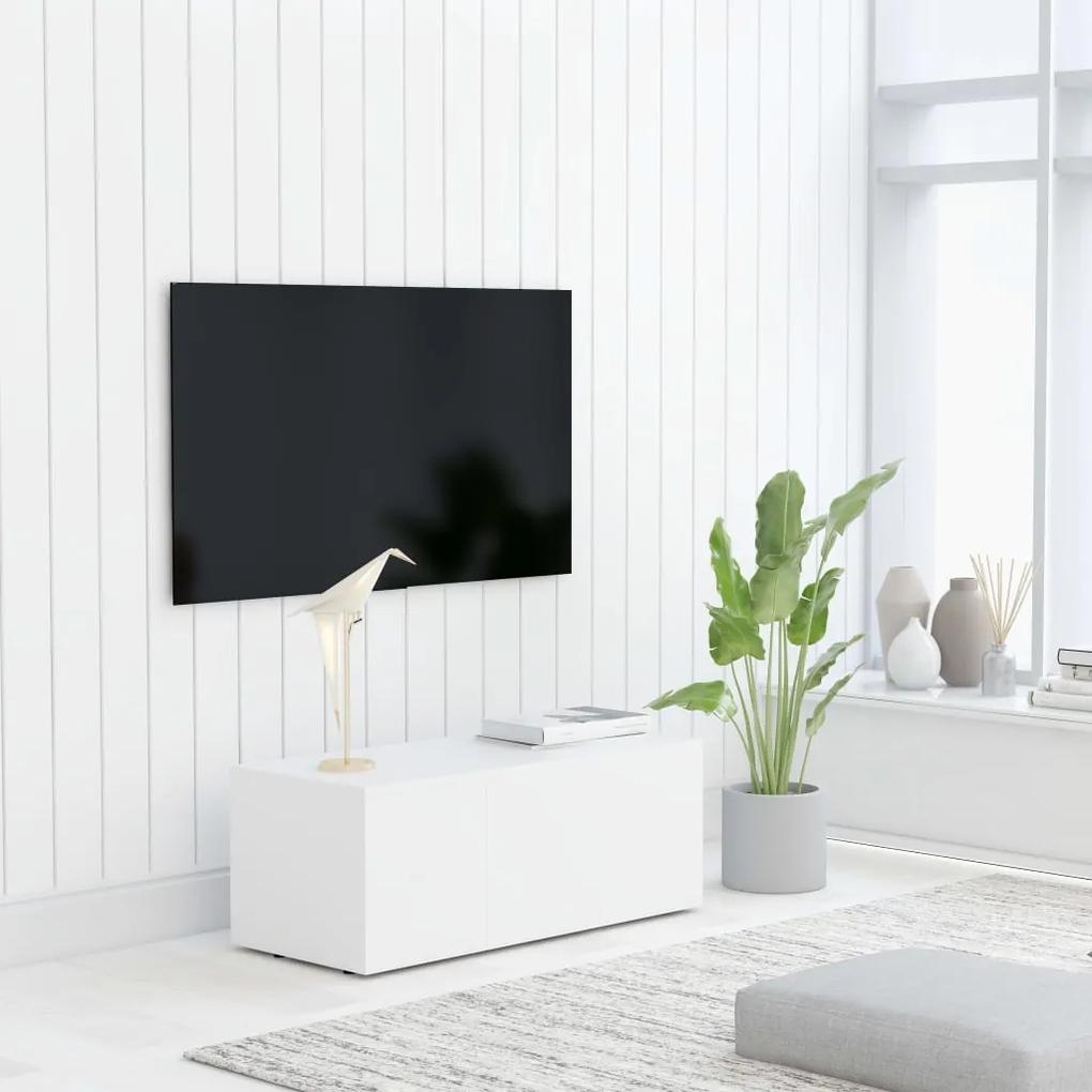 Comoda TV, alb, 80 x 34 x 30 cm, PAL 1, Alb