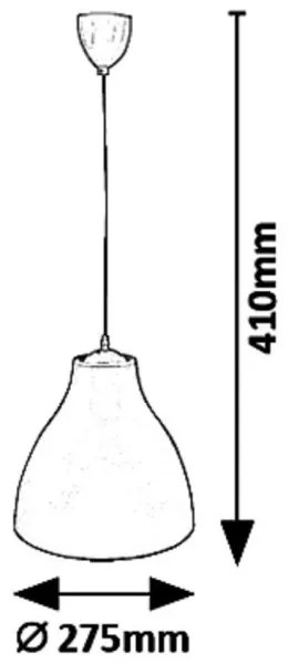 Pendul design modern Morris alb