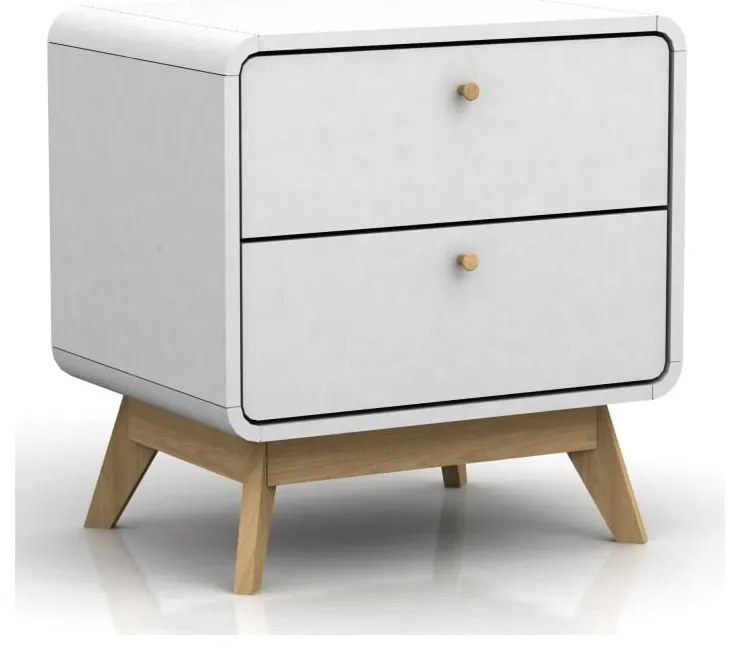 Noptieră Støraa Caitlin, alb