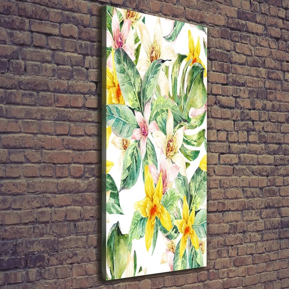 Tablou pe pânză canvas Flori tropicale