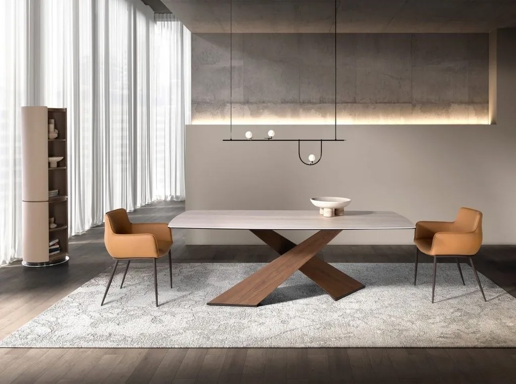 Raft design LUX Walnut-Leatherette Mink