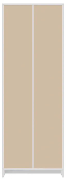 Dulap Biblioraft Mobiref cu 4 Polite pentru Depozitare , 70 x 34,5 x 200 cm, PAL Alb 18 mm