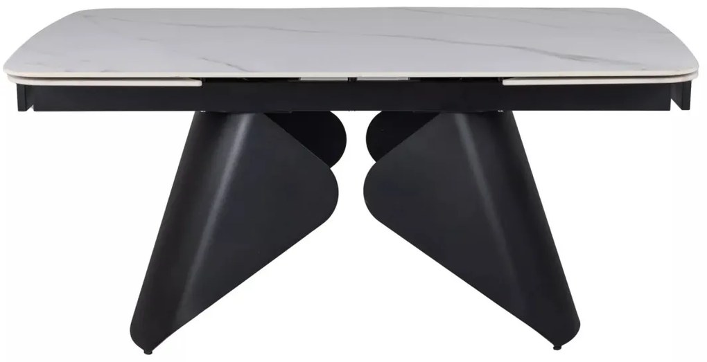 Masa extensibila Armando alb/negru L160-240xl90 cm