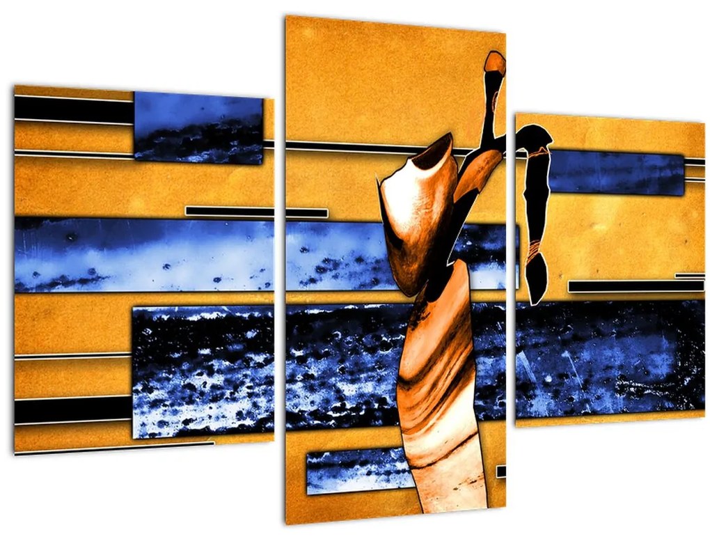 Tablou picturii abstracte (90x60 cm)