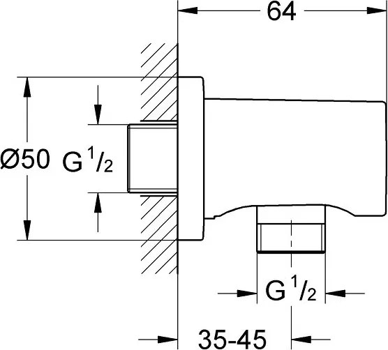 Cot racord furtun dus Grohe Rainshower auriu periat Cool Sunrise Auriu periat