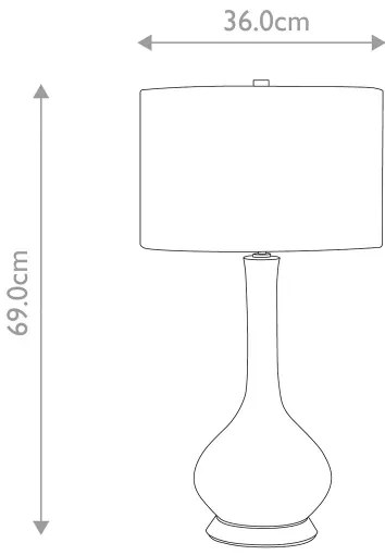 Lampă de masă Elstead MILO-PN-TL-VOGSC MILO 1xE27/60W/230V gri/maro