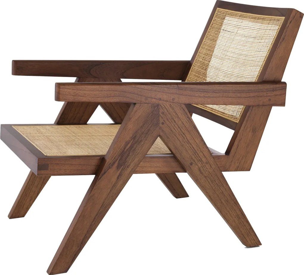 Fotoliu cu brate design vintage Aristide, maro 114620 HZ