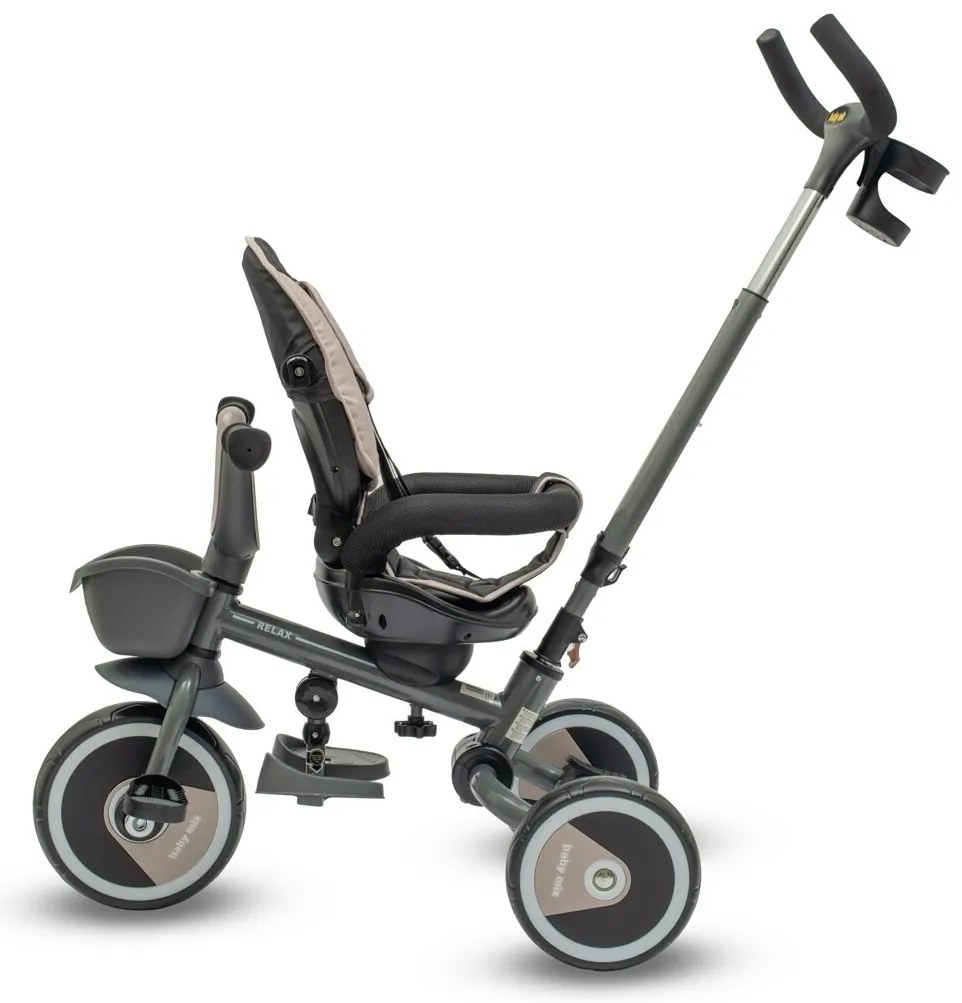 Tricicleta pentru copii Baby Mix 5in1 Relax 365°,bej