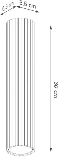 Spot Sollux SL.1589 KARBON 1xGU10/10W/230V 30 cm crem