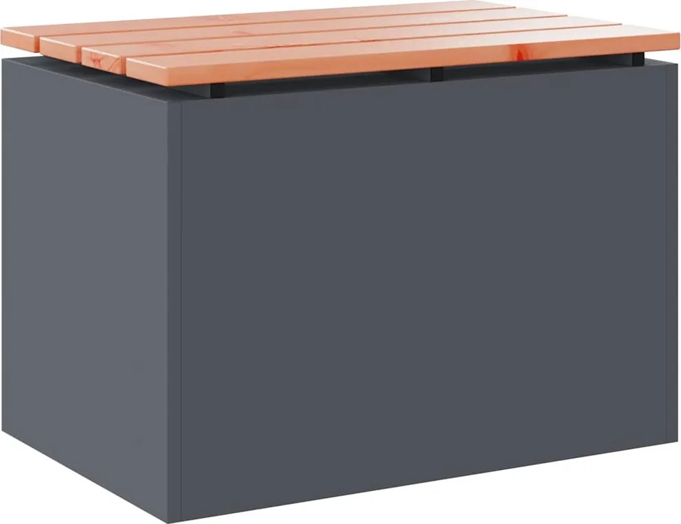 vidaXL Bancă de grădină Antracit 60 x 40 x 43 cm Oțel