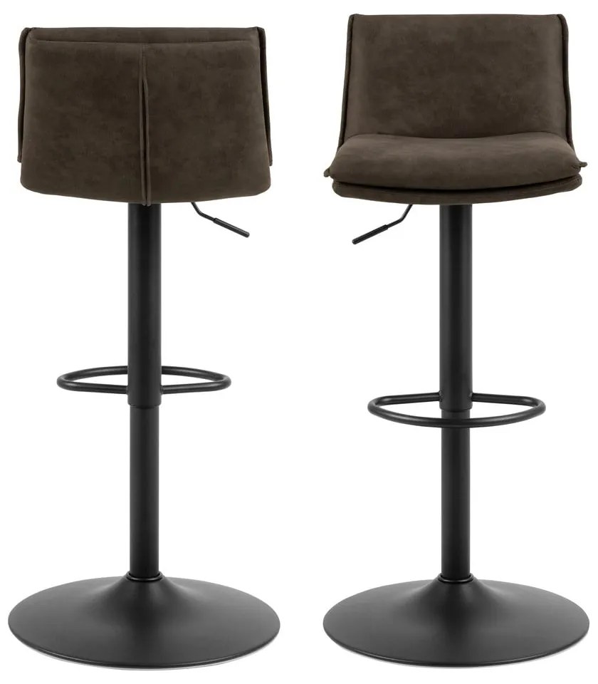 Scaune de bar maro închis 2 buc. 107 cm Flynn – Actona