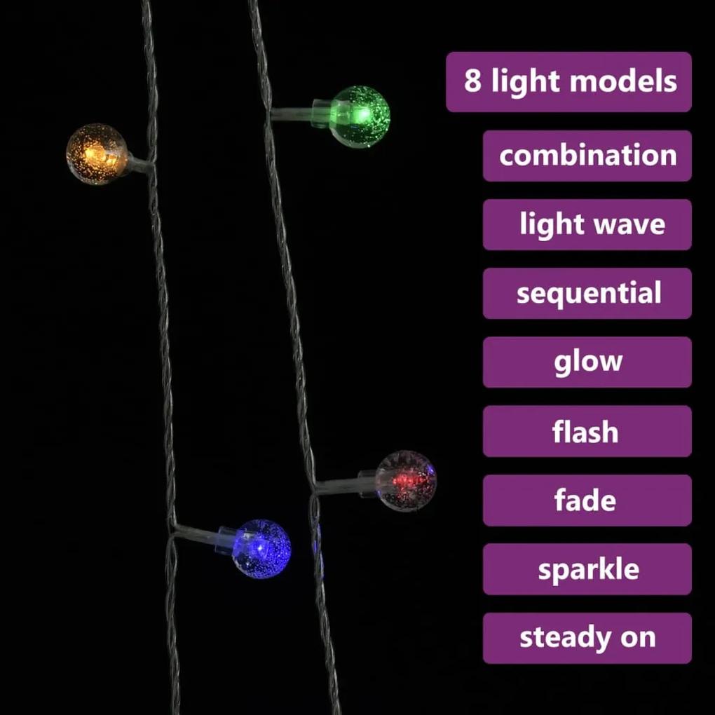 Ghirlanda luminoasa, 200 LED-uri, multicolor, 20 m, 8 functii 1, Multicolour, 20 m