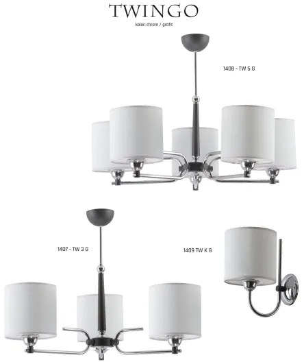 Jupiter 1408 - TW 5 G - Lustra TWINGO 5xE27/60W/230V