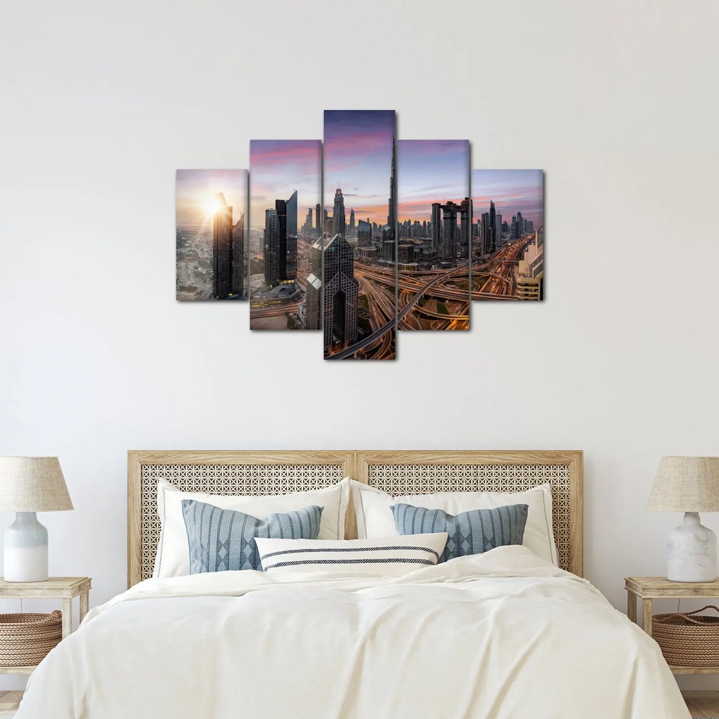 Tablou - Panorama din Dubai (150x105 cm)