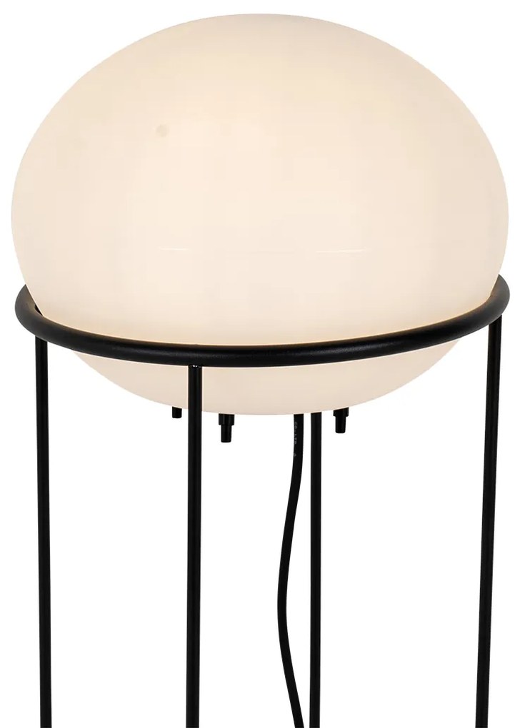 Lampa de podea de design pentru exterior neagră - Jannie