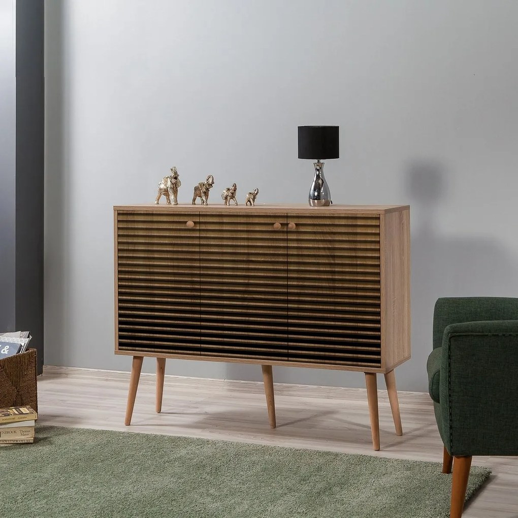 Dulap Mega Stripes Sonoma Oak