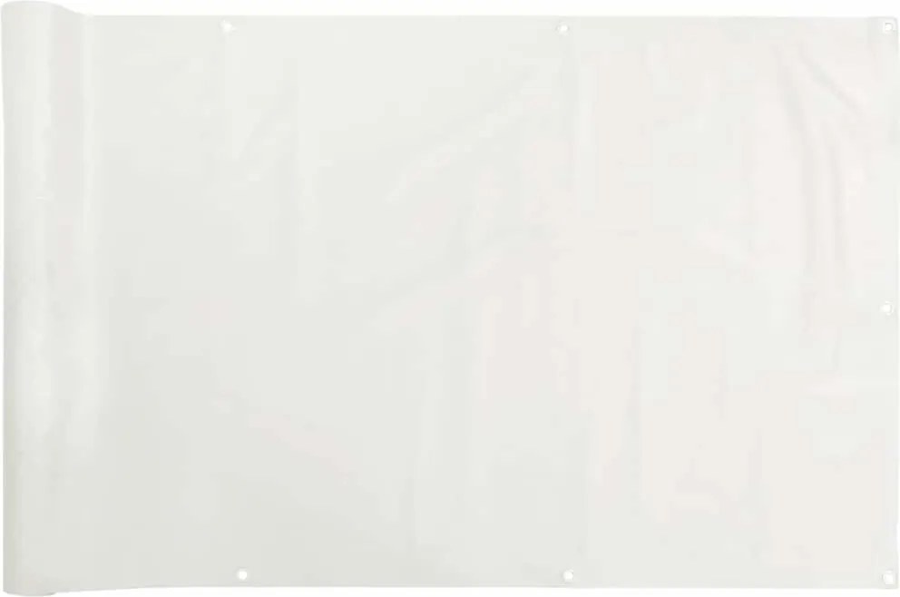 vidaXL Paravan de balcon, alb, 800x120 cm, PVC