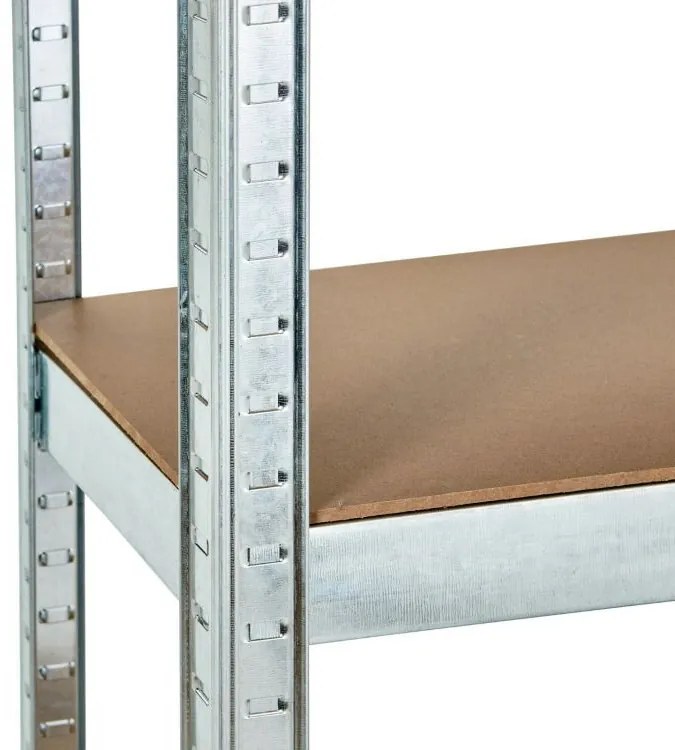 Raft metalic stabil pentru depozitare. Model cu 5 nivele 180x90x40