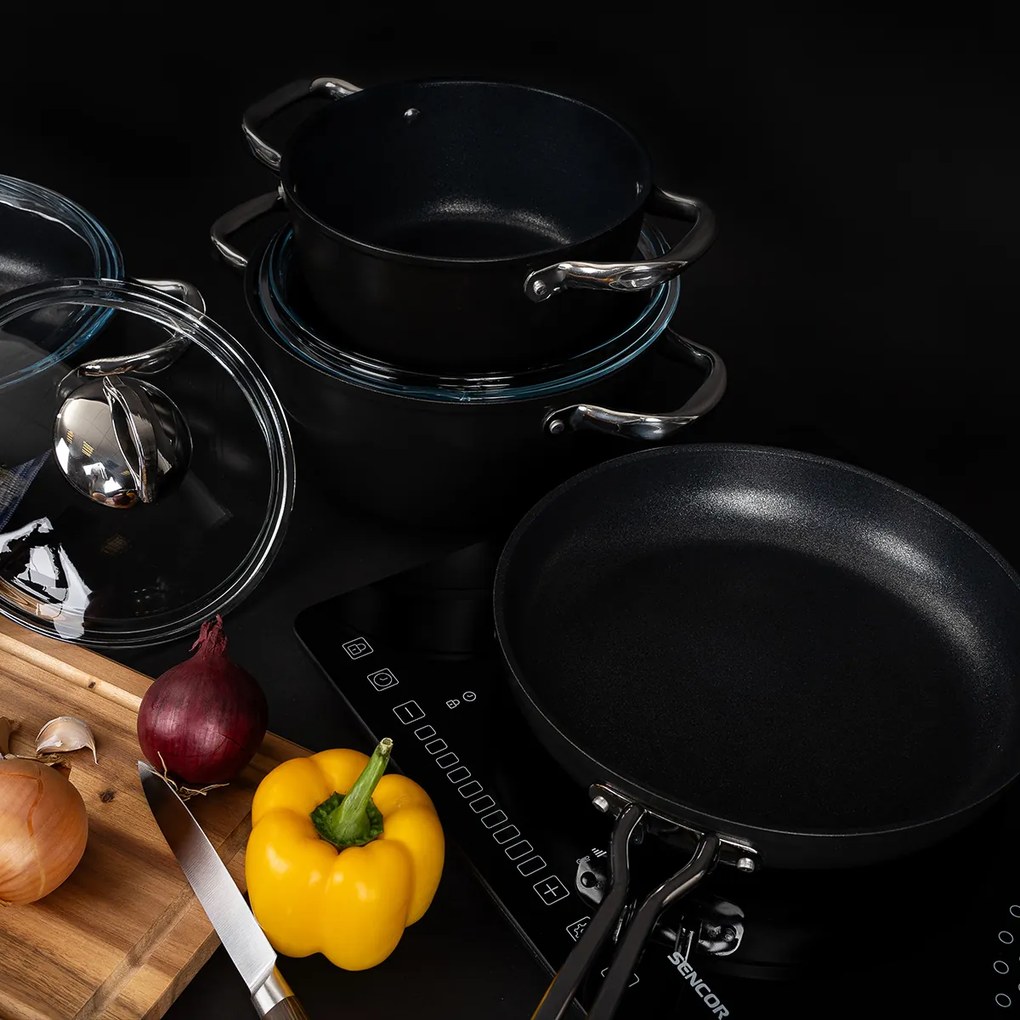 Set de oale de gătit antiaderente 4Home Titaniumdin 7 piese