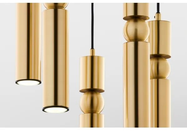 Lustră pe cablu Jupiter 2020 ALAS 5xGU10/10W/230V auriu