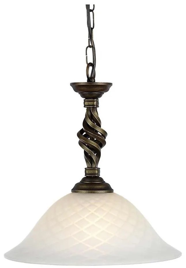 Lustră pe lanț Elstead PB-P-BLK-GOLD PEMBROKE 1xE27/60W/230V