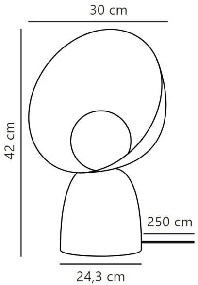 Lampă de masă DFTP by Nordlux HELLO 1xE14/25W/230V gri