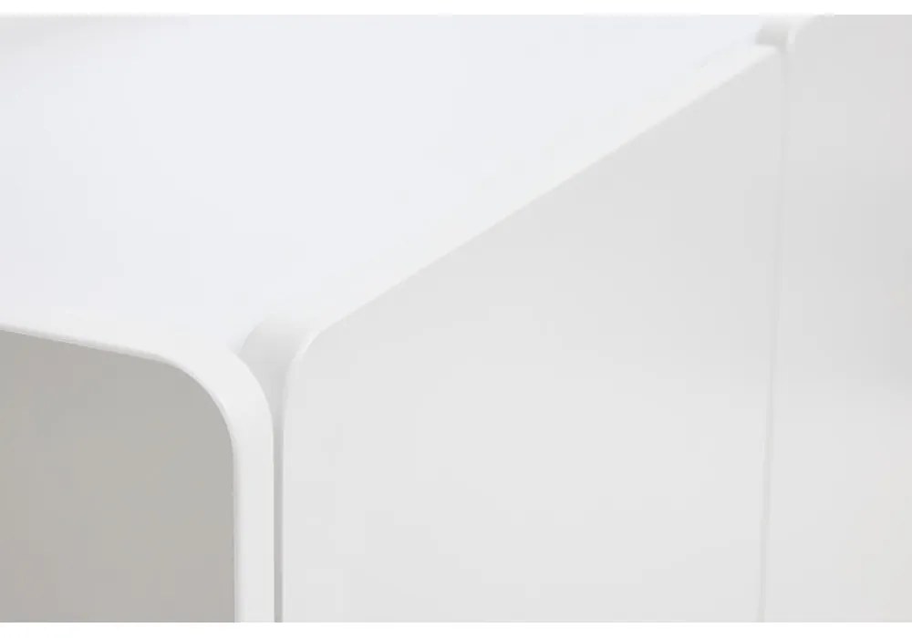 Comodă albă 160x70x45 cm Bera – Unique Furniture