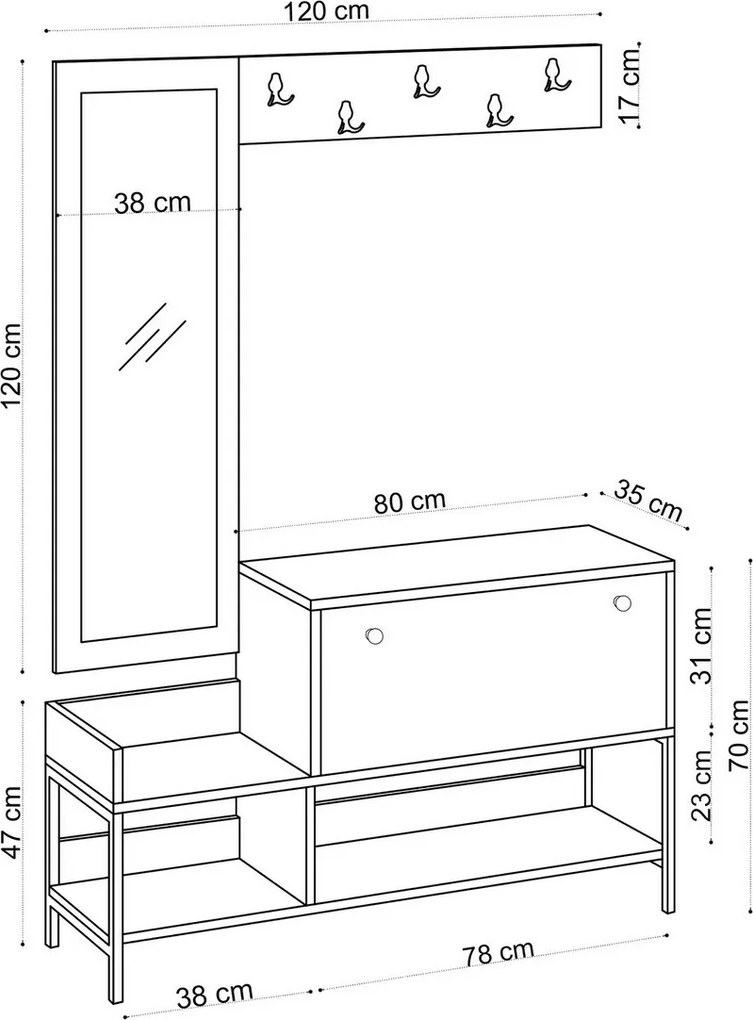 Set de hol Lopp Black and White