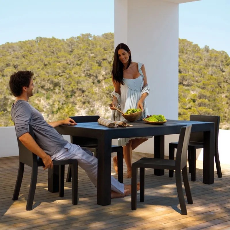 Masa dining de exterior / interior design modern premium JUT TABLE 180x90cm 44406 Vondom