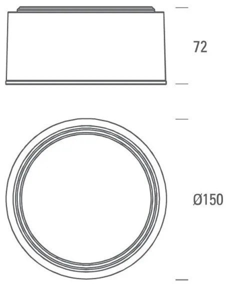 Plafonieră LED LED2 BUTTON LED/17W/230V argintie