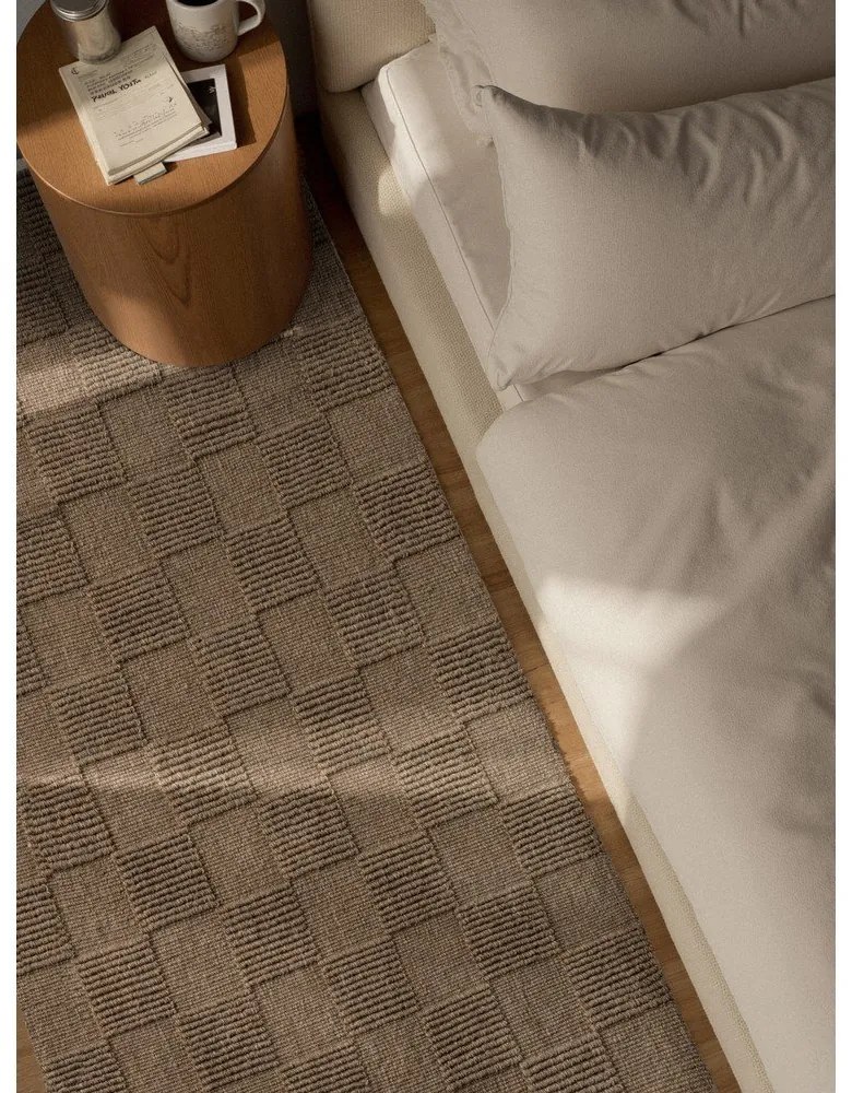 Covor tip traversă maro țesut manual din lână 80x200 cm Scala – Villeroy&amp;Boch