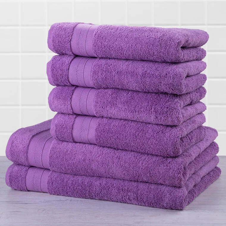 Set prosoape frotir MEXICO violet, 6 buc