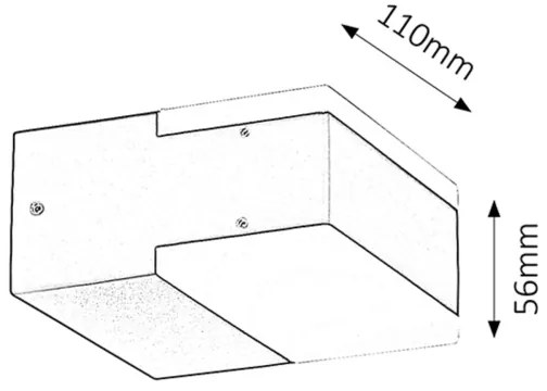 Rabalux 8060 - LED Corp de iluminat perete exterior BONA 2xLED/4,5W