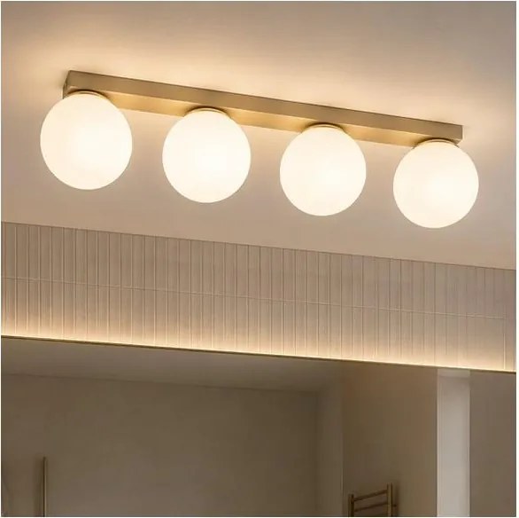 Brilagi - Plafonieră cu spoturi MILO 4xE27/60W/230V bej/auriu