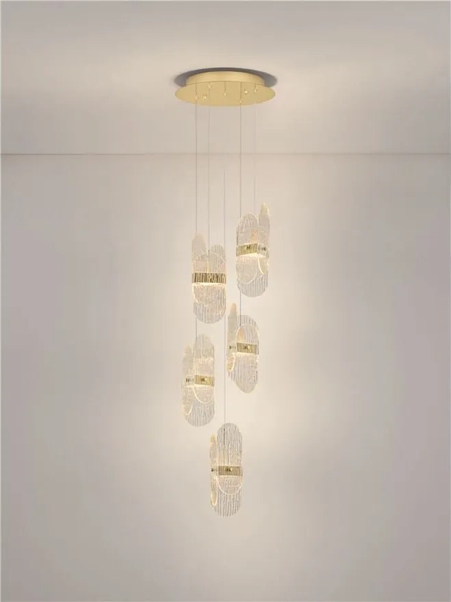 Lustra LED suspendata design decorativ LUCIEN 3000K