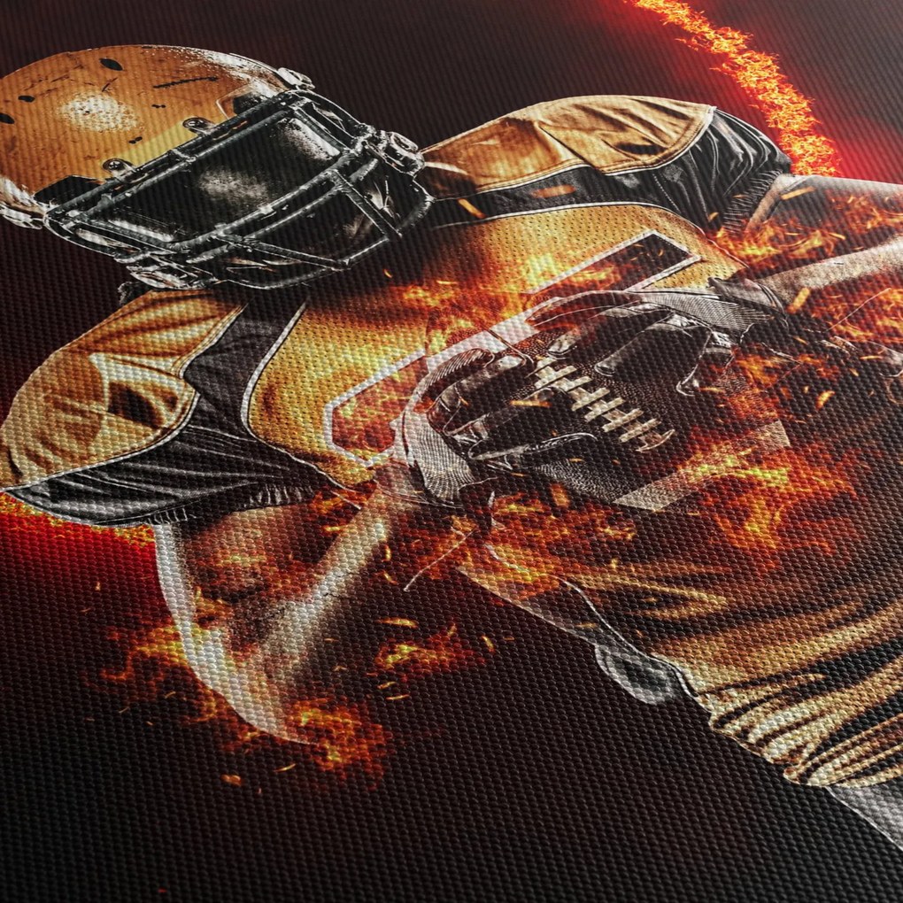 Tablou - Jucător de fotbal american (120x50 cm)