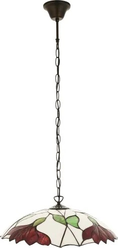 Endon 112246 - Lustră suspendată pe lanț Tiffany BOTANICA, 1xE27/60W/230V, Ø 45 cm