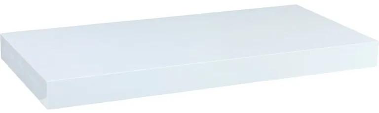 Raft de perete stilist Volato, 70 cm, alb lucios
