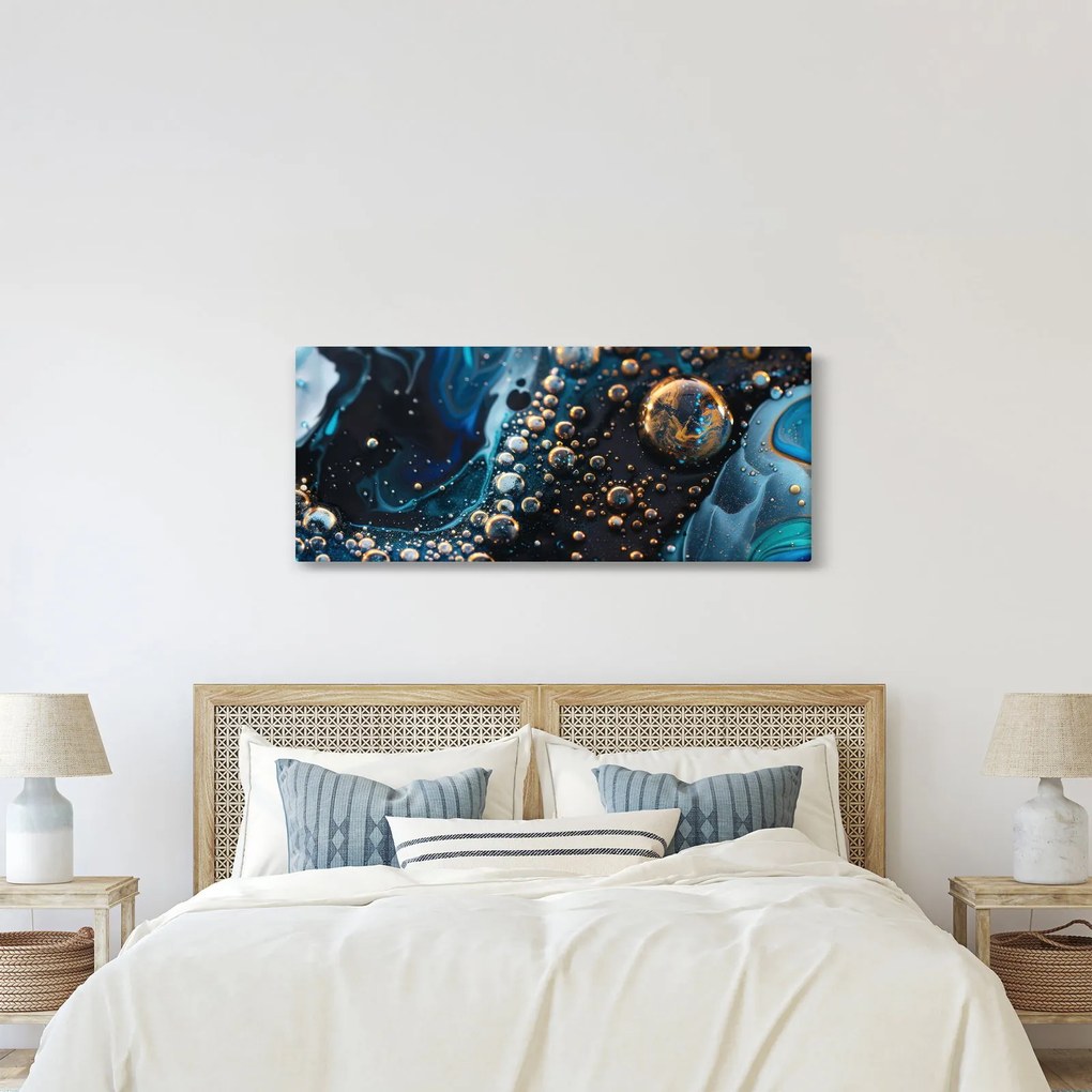 Tablou - Picături de cerneală (120x50 cm)