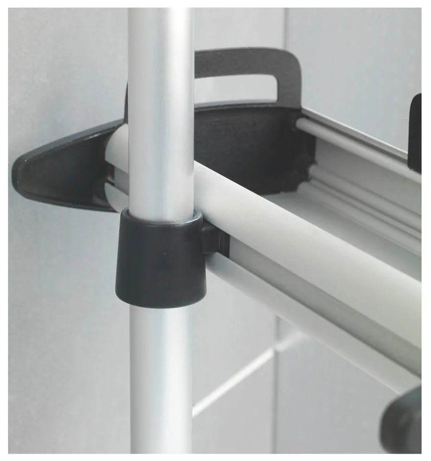 Raft telescopic de perete pentru baie Wenko Line, negru