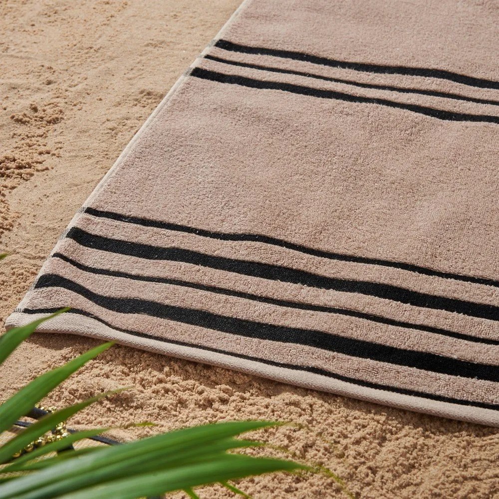 Prosop de plajă bej 75x150 cm Banded Stripe – Catherine Lansfield