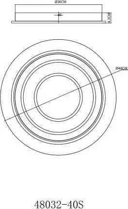 Plafoniera LED slim design circular JAYDEN