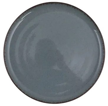 Set de masă 24 piese, porțelan, albastru