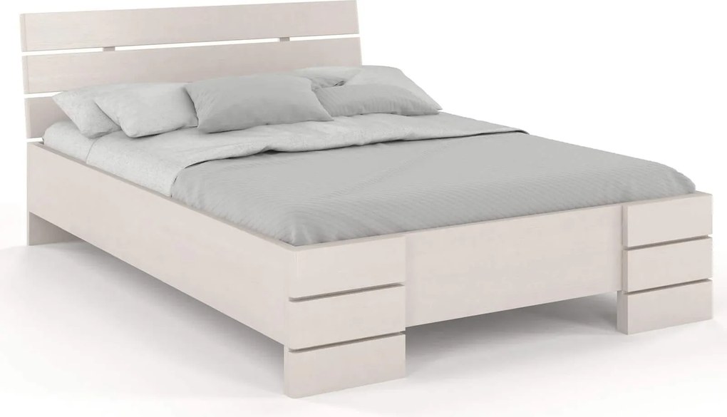 Pat lemn masiv Înalt TerraCraft Pin Personalizabil - 200x200cm
