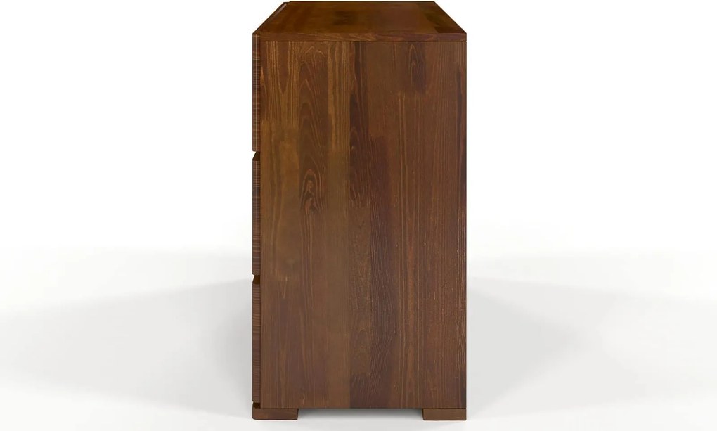 Comodă lemn masiv TerraCraft Pin 3 sertare, 120 × 45 × 81 cm