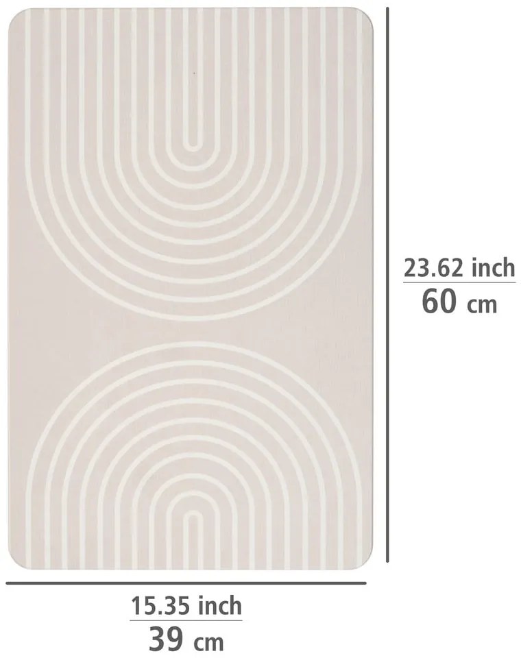 Covoraș de baie bej din diatomit 39x60 cm Nazca – Wenko
