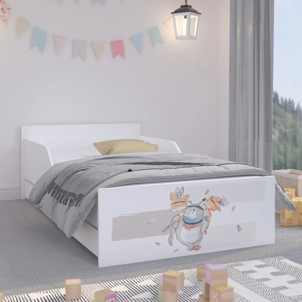 Pat adorabil pentru copii cu animale 160 x 80 cm