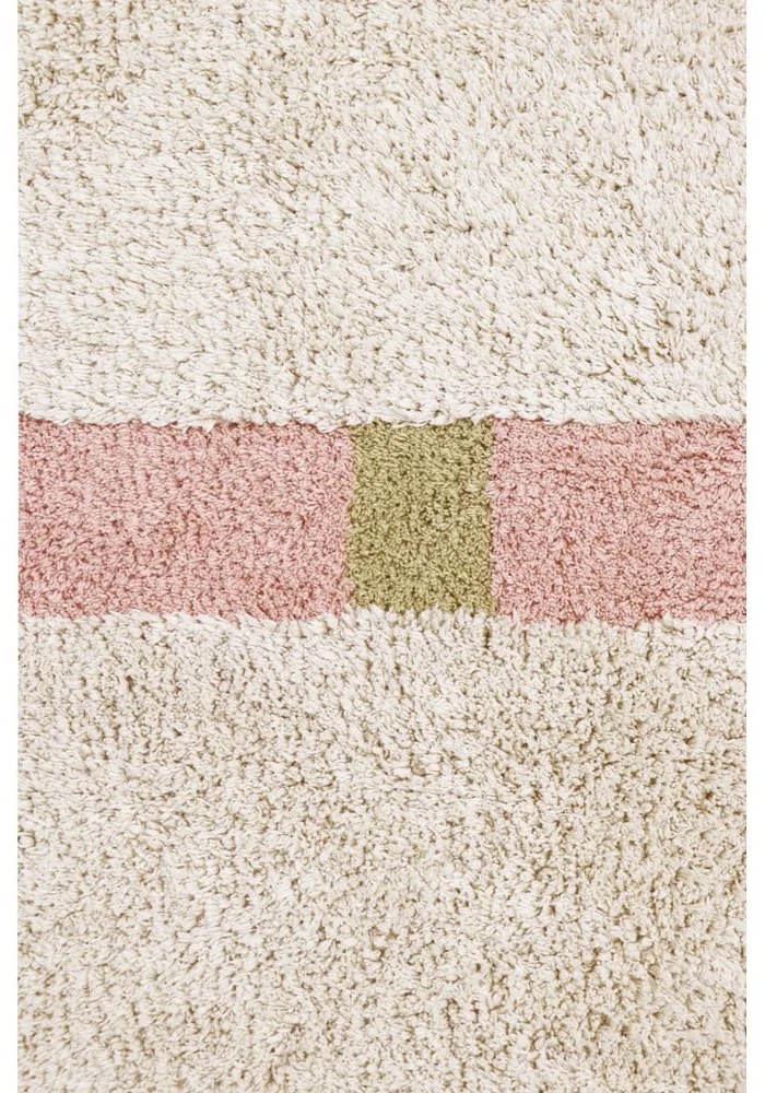 Covor roz/crem lavabil/țesut manual din bumbac 200x300 cm Lanes Vintage Nude – Lorena Canals