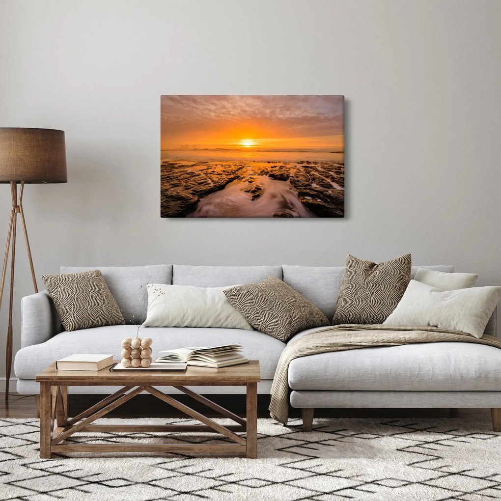 Tablou cu apus de soare (90x60 cm)